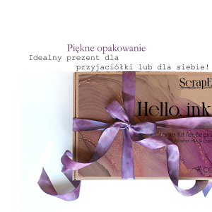 Zestaw startowy do tuszy alkoholowych ScrapEgo Hello inks opakowanie