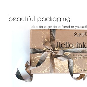 Opakowanie prezentowe zestaw startowy ScrapEgo Hello inks MIXETIVE