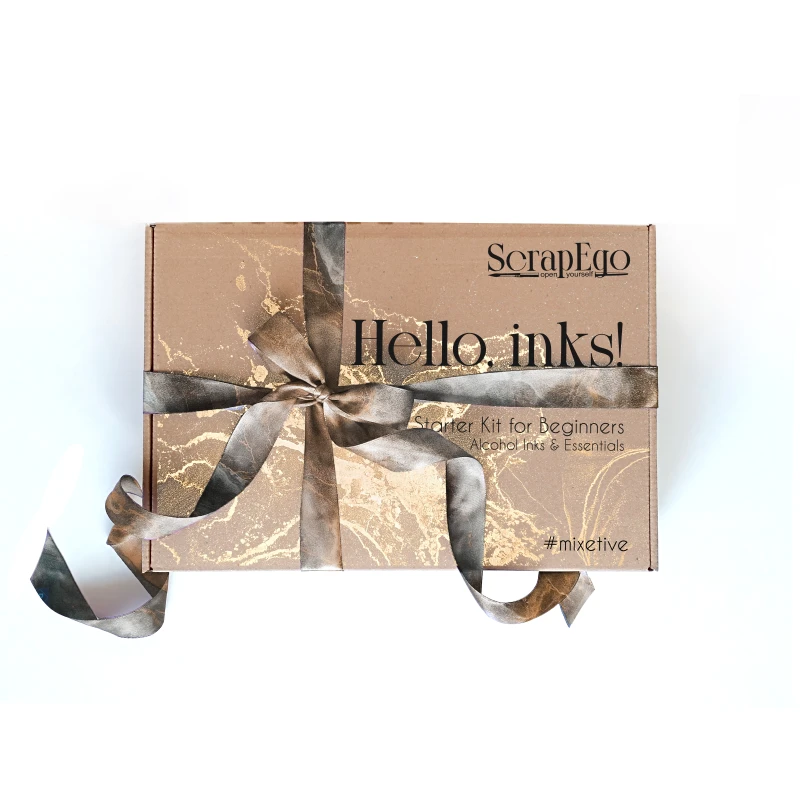 Zestaw startowy tusze alkoholowe mixative ScrapEgo Hello inks MIXETIVE prezent